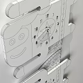 Child Superman Clock Modern Clock 3d model
