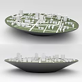 Commercial Equipment For Urban Planning Model Featuring Buildings Roads And Green Zones