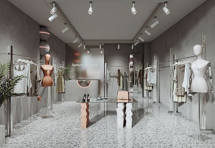 Modern Clothing Store Clothing Store Women's Clothing Store 3d model