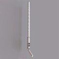 Modern Black Slim Wall Light with Minimalist Metal Design for Indoor Decoration