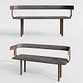 Sleek Modern Leisure Chair Design With Wooden Frame And Gray Upholstered Seat
