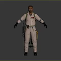Worker European worker mechanic builder repairman miner digger figure 3d model
