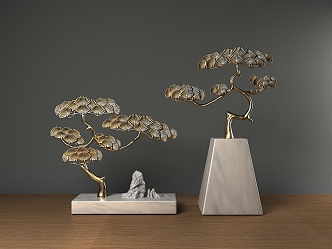 New Chinese style ornaments Zen ornaments 3d model