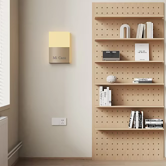 Modern Cave Board Bookshelf 3d model