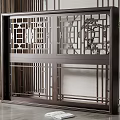 New Chinese Style Floor-to-ceiling Window Solid Wood Floor-to-ceiling Window 3d model