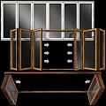 Casement Doors With Wooden Frame Glass Panels And Hinged Design For Home Interior