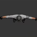 Game and Movie Character Wearing White Shirt Red Tie Blue Pants With Helmet Arms Outstretched