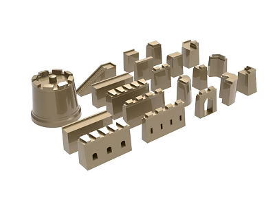 High Precision Industrial Equipment Components For Machinery Manufacturing 3d model