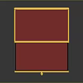 Elegant Black Gold Clothing Accessories Storage Box With Red Lining And Layered Design