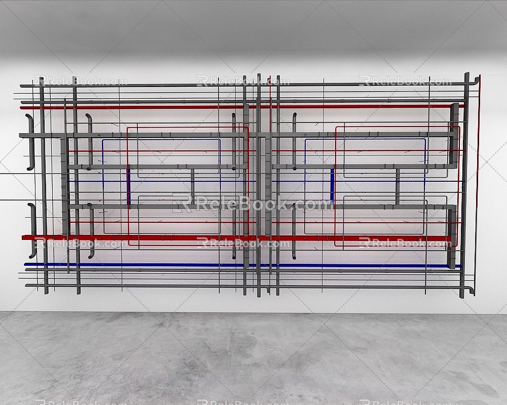 Pipe network 3d model