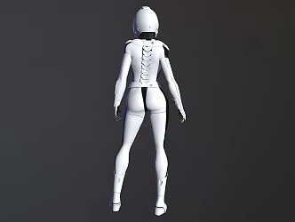 The Space Girl 3d model