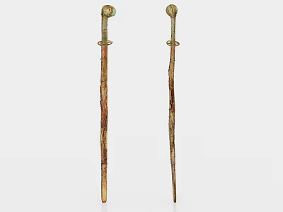 Ancient Sword Bronze Sword Rusty Sword Antique Long Sword 3d model