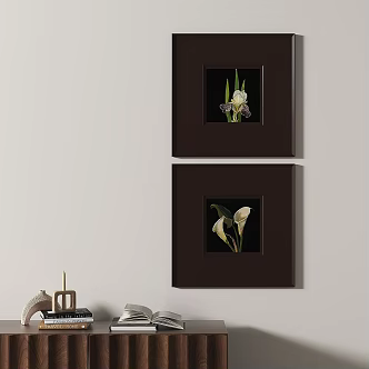 French retro abstract decorative painting 3d model