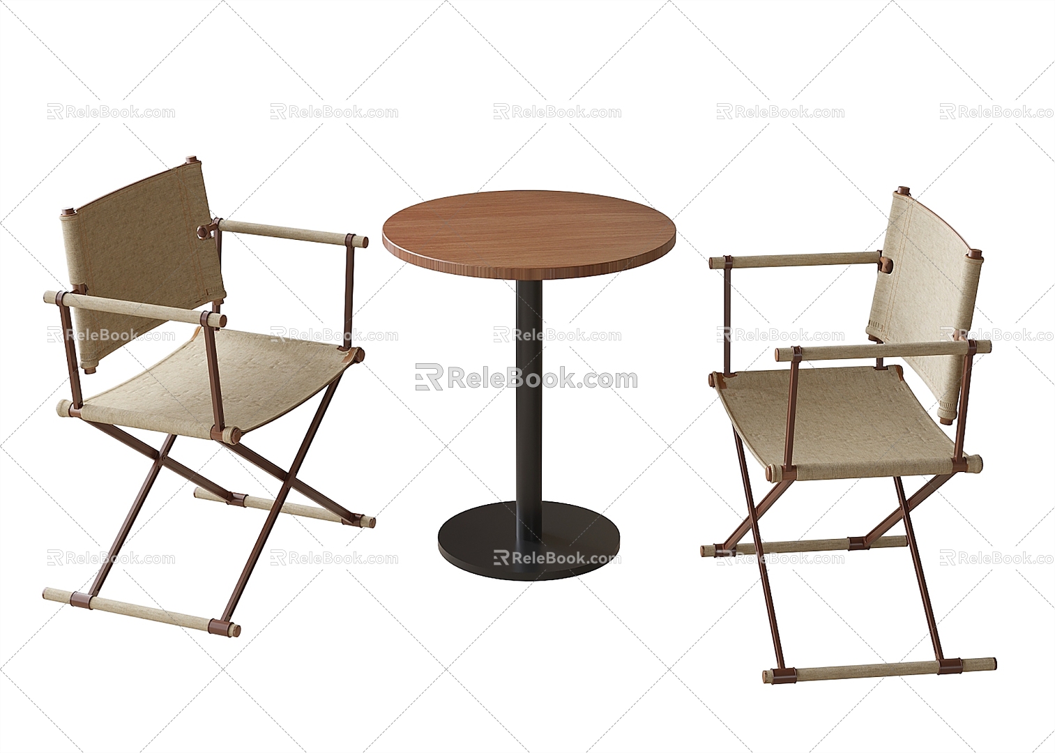 Modern Coffee Table and Chair Negotiation Table and Chair Casual Table and Chair Single Chair 3d model