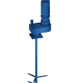 Heavy Duty Blue Vertical Industrial Equipment With Motor Base And Mixing Shaft