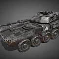 ARX tank main battle tank light tank medium tank low face number low model simple model game sub-era film and television level super realistic high precision 3d model