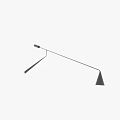 Modern Black Metal Wall Lamps With Conical Shades And Adjustable Arms