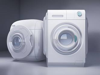 Modern washing machine 3d model