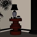 New Chinese Style Table Lamp 3d model