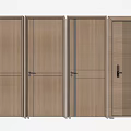 Modern Flush Doors In Various Styles With Wooden Finish And Sleek Handles
