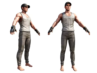Modern Man Street Boxer 3d model