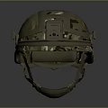 Tactical Military Weapon Helmet With Camouflage Design Camera Mount And Side Attachments