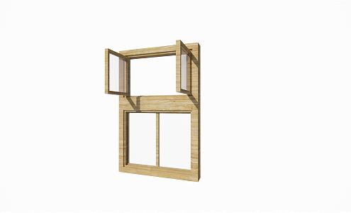 Modern casement window 3d model