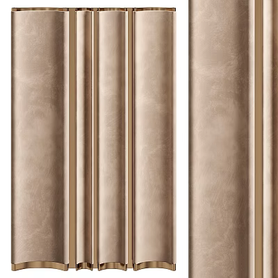 Elegant Luxury Kitchen Interior With Marble Countertop And Stylish Cabinets 3d model