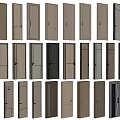 Various Modern Hinged Doors With Different Wooden Finishes And Color Options