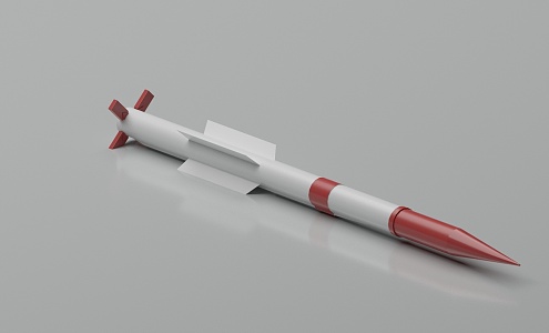 modern missile 3d model