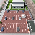 Modern Parking 3d model