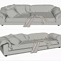 Modern double sofa 3d model