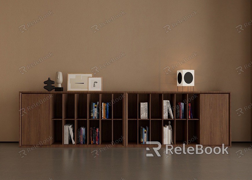 Quiet bookcase model