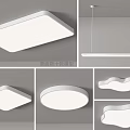 Ceiling Lights With Various Shapes And Designs 3d model