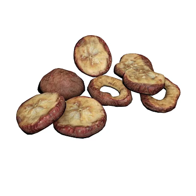 Organic Dried Banana Slices Natural Healthy Plant Based Snack Option 3d model