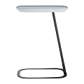 Modern Coffee Table With White Tabletop And Black Metal Frame For Living Room