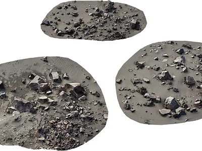 Varied Microtopography Features Rocky Surfaces Gravel Deposits And Sandy Textures 3d model