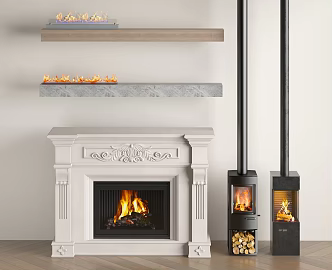 Fireplace 3d model