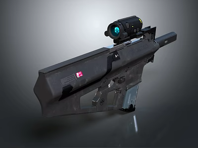 Modern Tactical Sniper Rifle With High Precision Scope And Ergonomic Grip Design 3d model