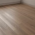 Light Tone Wooden Floor With Natural Wood Grain And White Baseboard In Room Corner