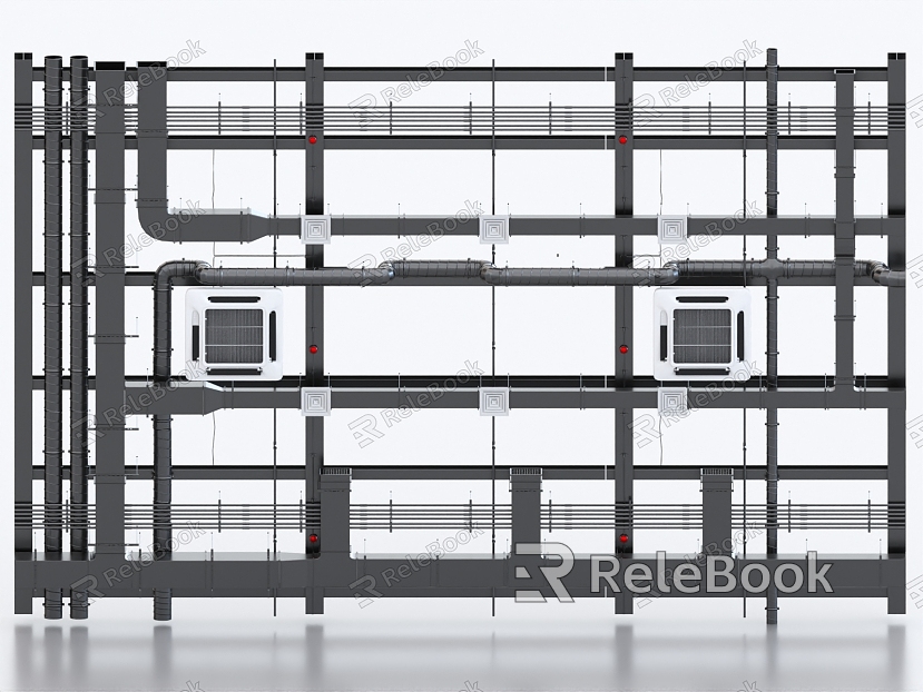 Industrial Air Duct Ceiling Air Conditioning Duct Trunking Fire Duct Air Conditioning Air Outlet Fresh Air Duct model