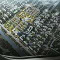 Modern Aerial View Mall 3d model
