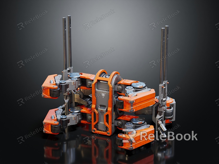 Industrial LOFT Robot Light Assault Mech Machine Warrior Robot Warfighter model