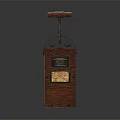 Vintage Brown Suitcase Style Radio Device With Leather Handle And Dials