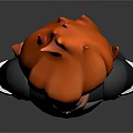 Game Movie Character With Spiky Orange Hair Black Costume S Symbol White Gloves And Boots