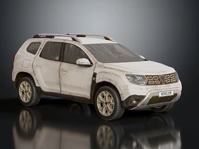 Hyundai Dacia Falling Ash Car Hummer Pickup 3d model