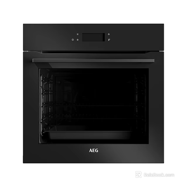 AEG Black Built In Electric Oven With Modern Design And Digital 3d model 