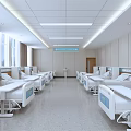 Modern Hospital Outpatient Ward Interior Design With Beds