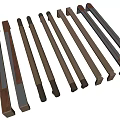 Modern handle hardware handle metal handle 3d model