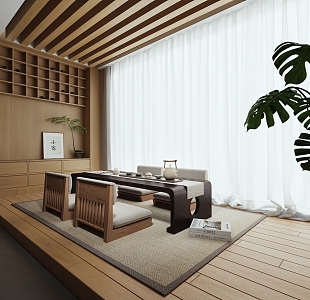 Japanese Tea Room Tatami Tea Room 3d model